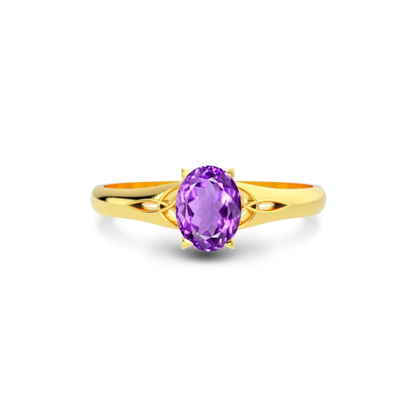 Amethyst Gold Ring