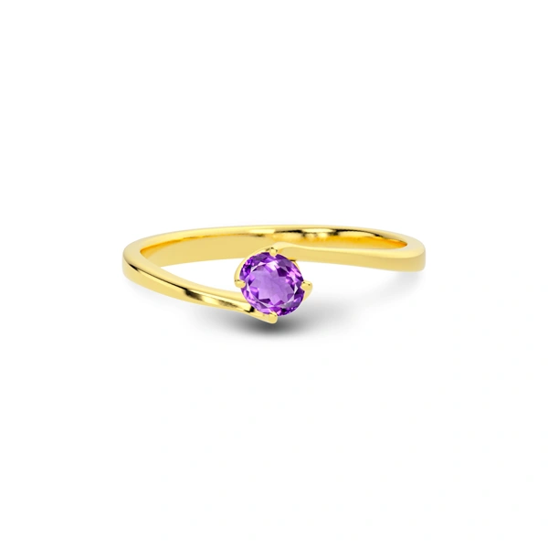 Amethyst Gold Ring