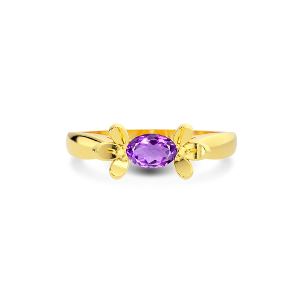Amethyst Gold Ring