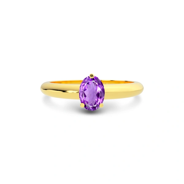 Amethyst Gold Ring