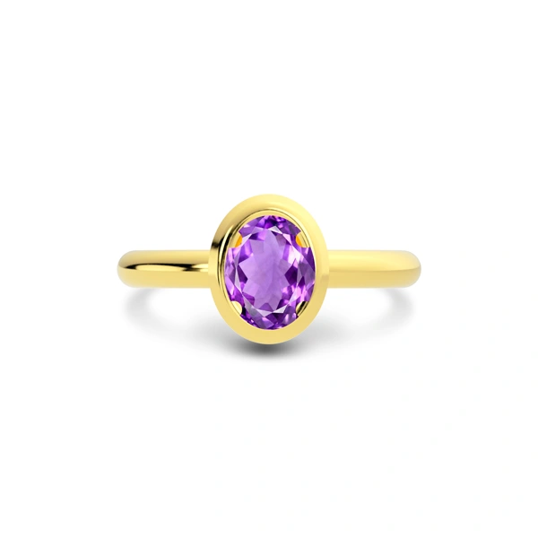 Amethyst Gold Ring