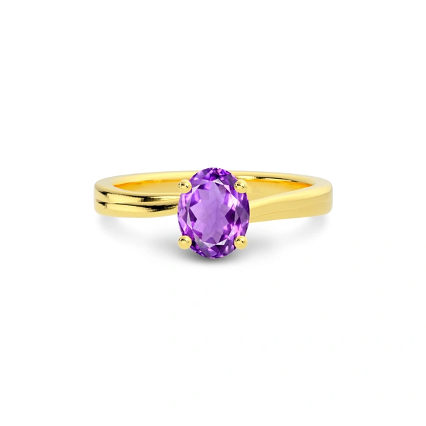 Amethyst Gold Ring