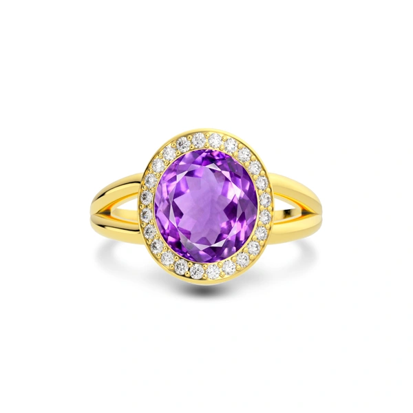 Amethyst Gold Ring