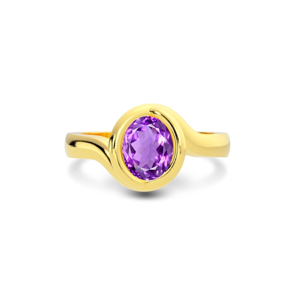 Amethyst Gold Ring