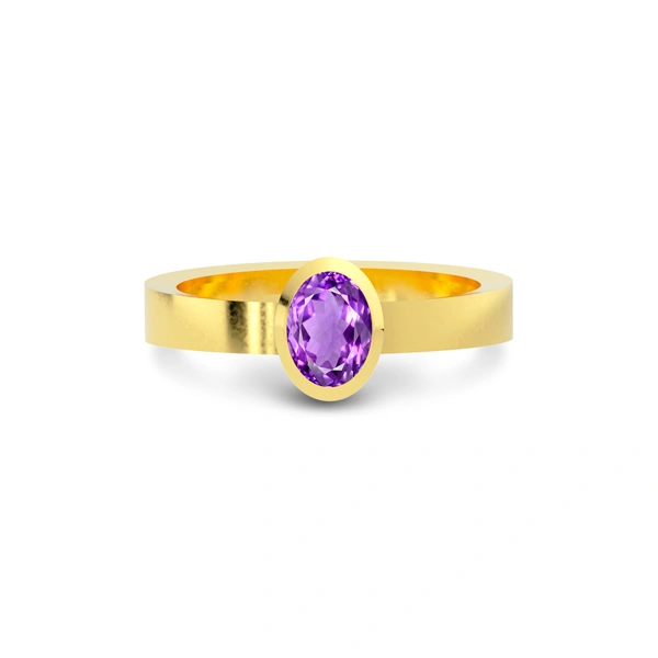 Amethyst Gold Ring