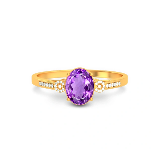 Amethyst Gold Ring