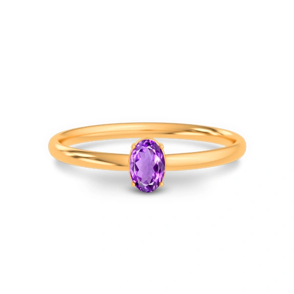 Amethyst Panchdhatu Ring