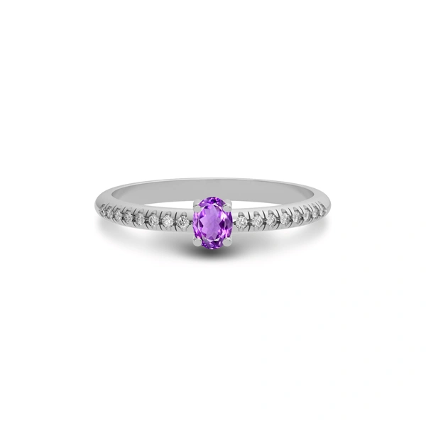 Amethyst Sterling Silver Ring