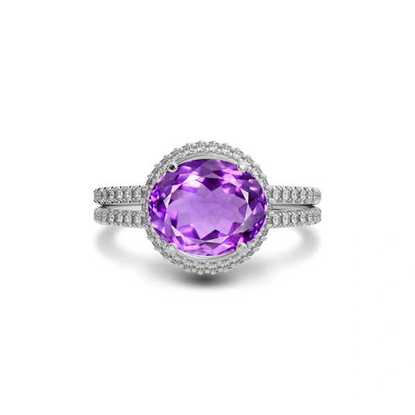 Amethyst Sterling Silver Ring