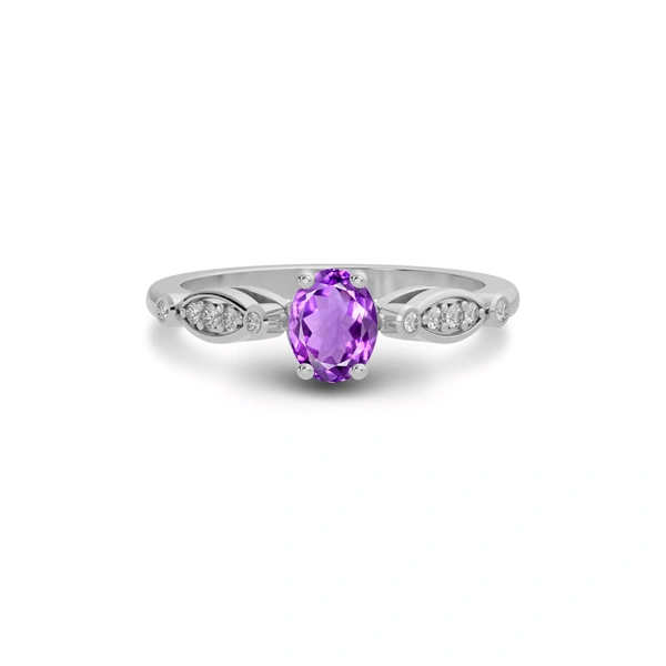 Amethyst Sterling Silver Ring
