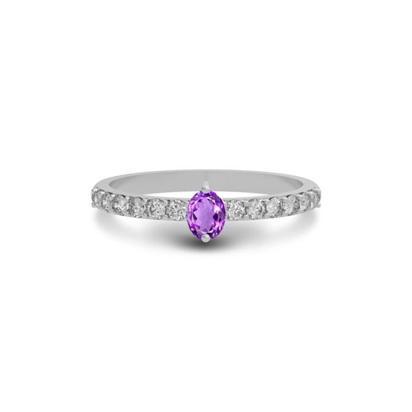Amethyst Sterling Silver Ring