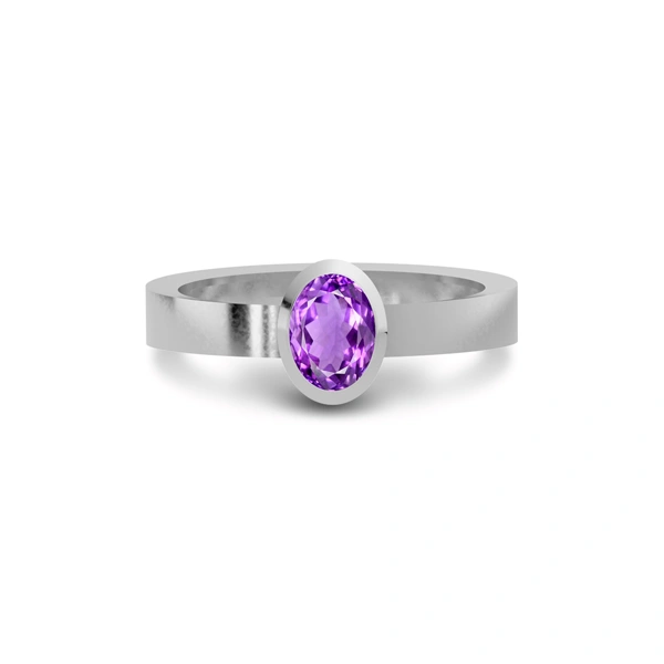 Amethyst Sterling Silver Ring