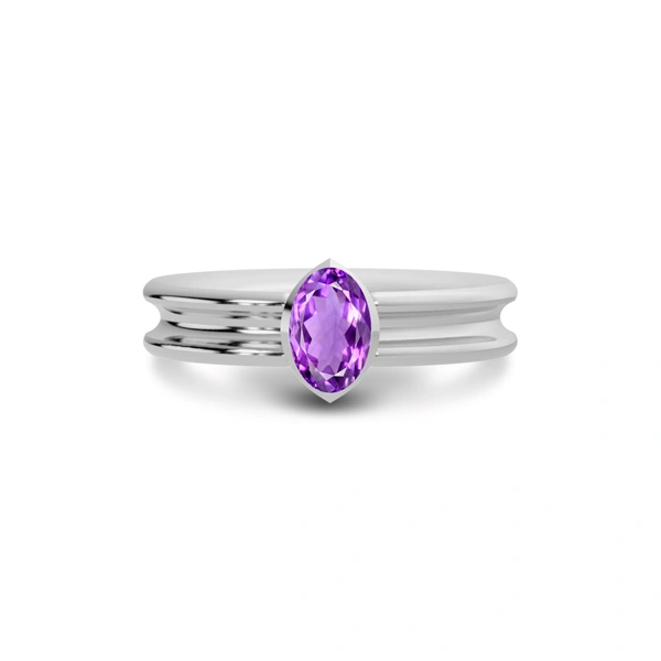 Amethyst Sterling Silver Ring