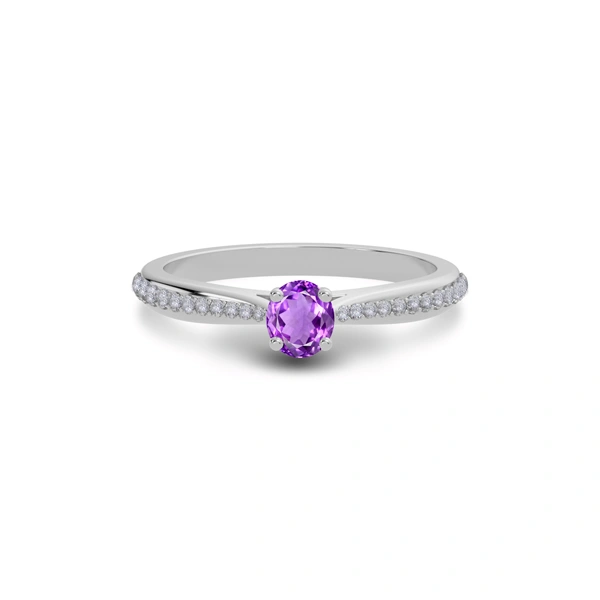 Amethyst Sterling Silver Ring