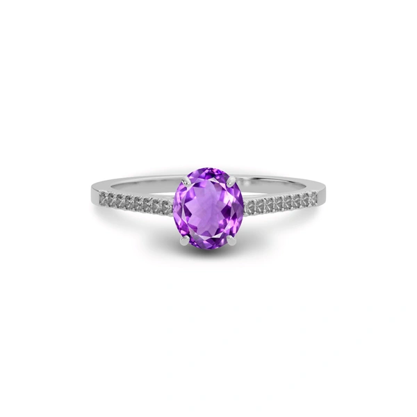 Amethyst Sterling Silver Ring