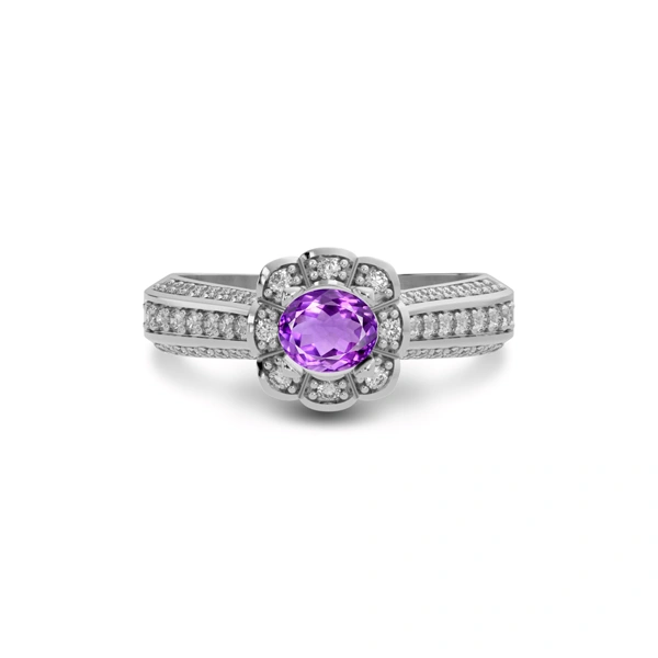 Amethyst Sterling Silver Ring