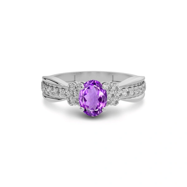 Amethyst Sterling Silver Ring