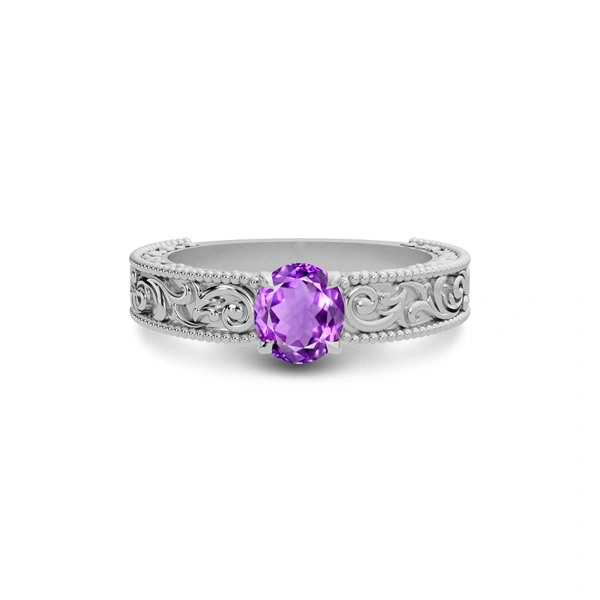 Amethyst Sterling Silver Ring