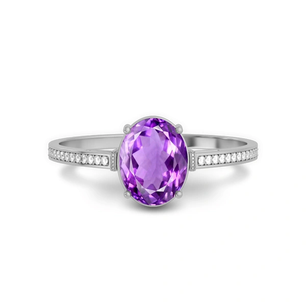 Amethyst Sterling Silver Ring