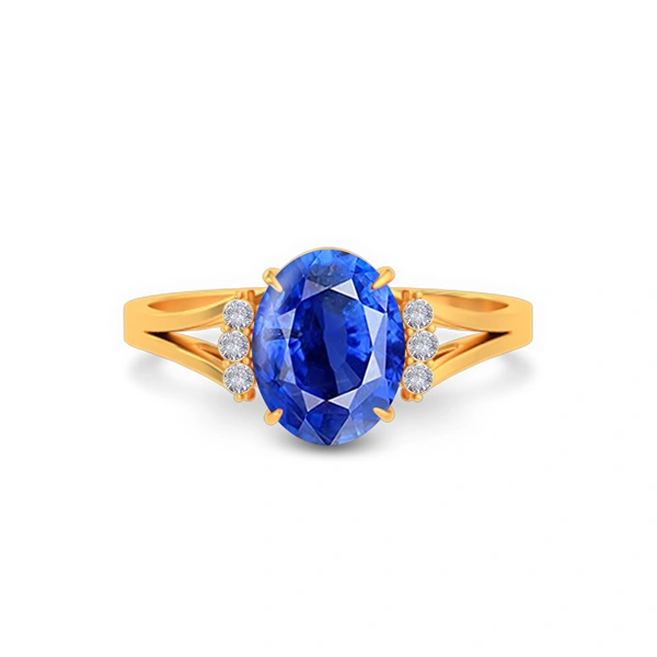 Blue Sapphire Gold Ring R52