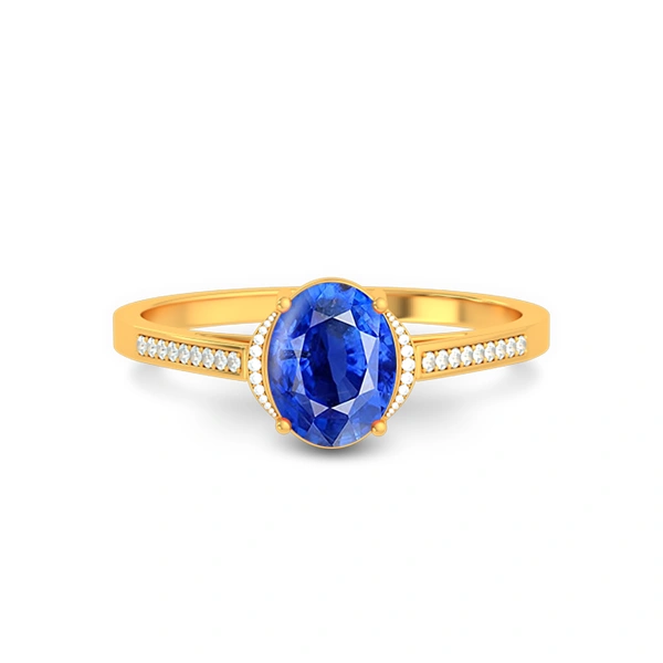 Blue Sapphire Gold Ring R53