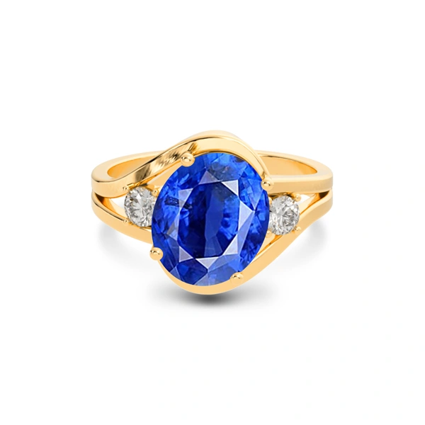 Blue Sapphire Panchdhatu Ring R26