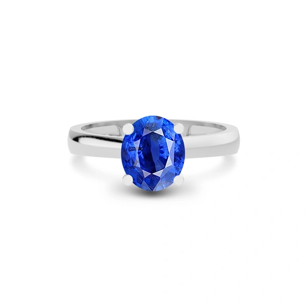 Blue Sapphire Platinum Ring R7