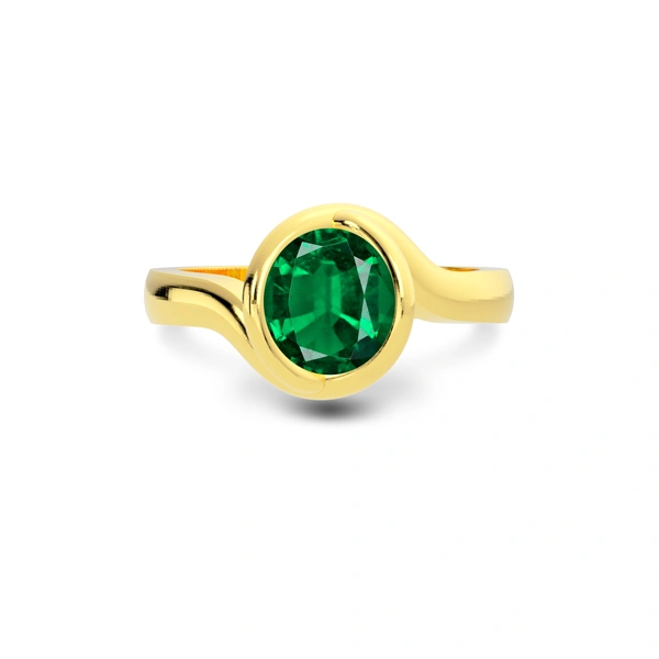 Emerald (Zambia) Gold Ring R22