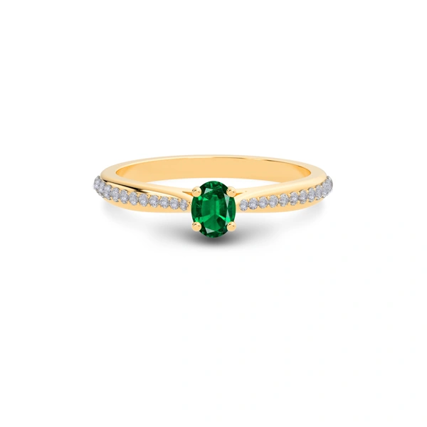 Emerald (Zambia) Panchdhatu Ring R25