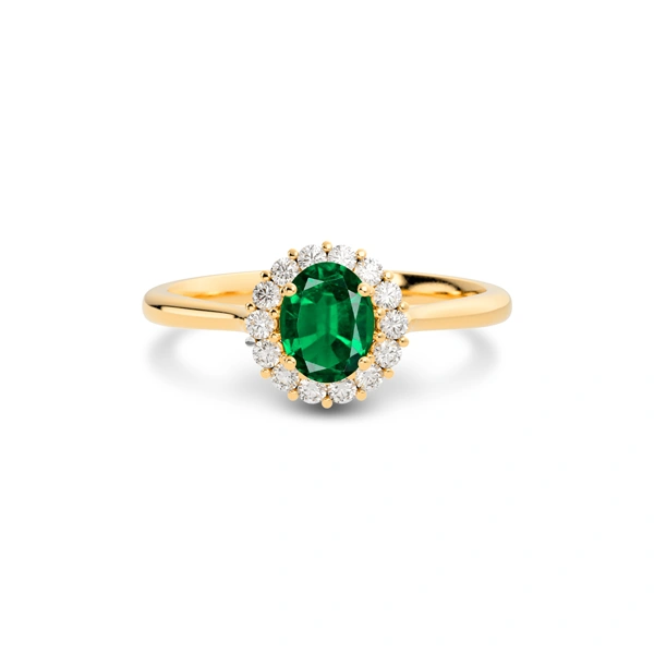 Emerald (Zambia) Panchdhatu Ring R35