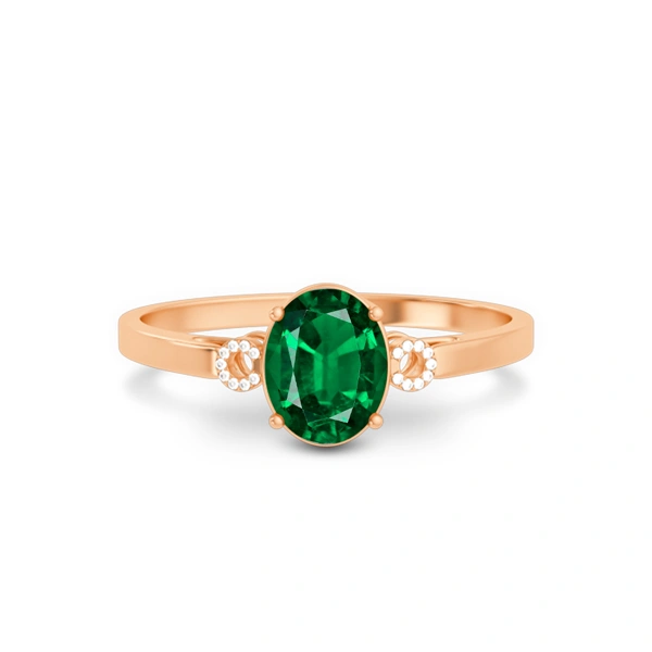 Emerald (Zambia) Panchdhatu Ring R38