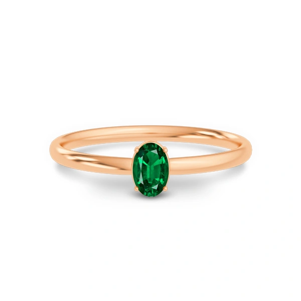 Emerald (Zambia) Panchdhatu Ring R39