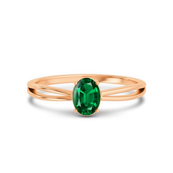 Emerald (Zambia) Panchdhatu Ring R43