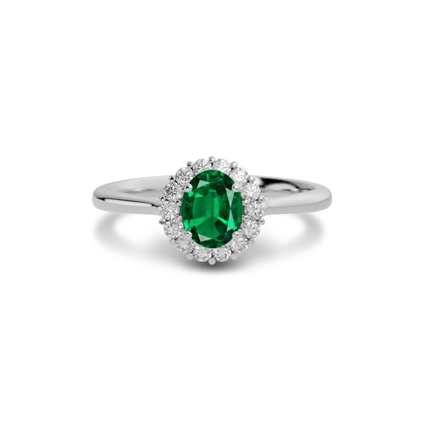 Emerald (Zambia) Sterling Silver Ring R35