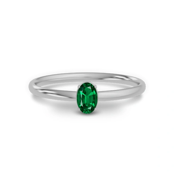 Emerald (Zambia) Sterling Silver Ring R39