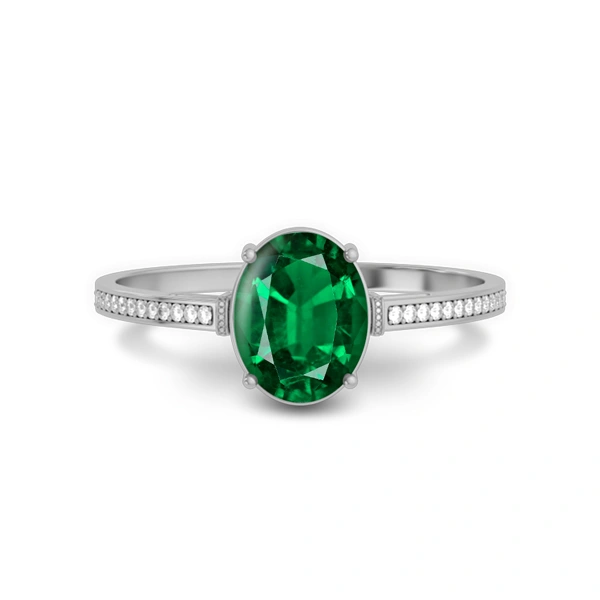 Emerald (Zambia) Sterling Silver Ring R50