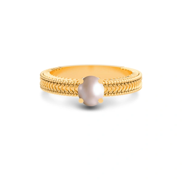 Pearl Panchdhatu Ring