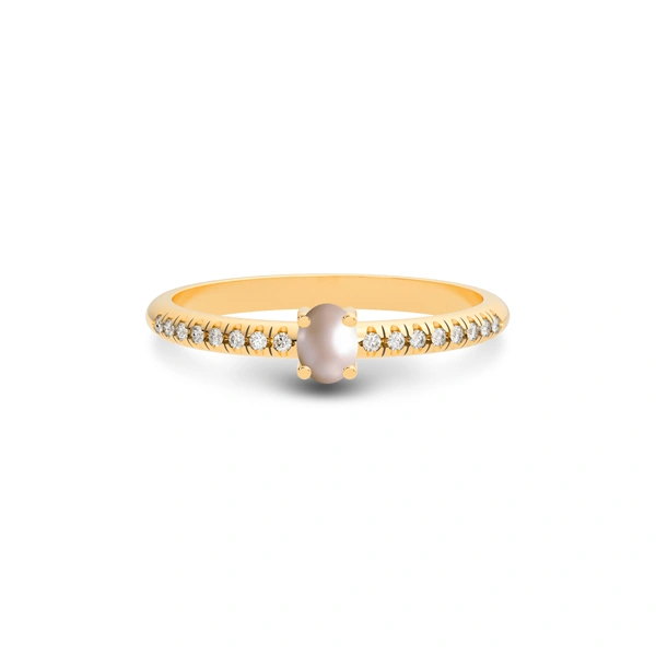 Pearl Panchdhatu Ring