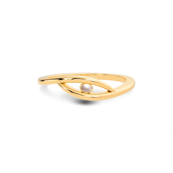 Pearl Panchdhatu Ring