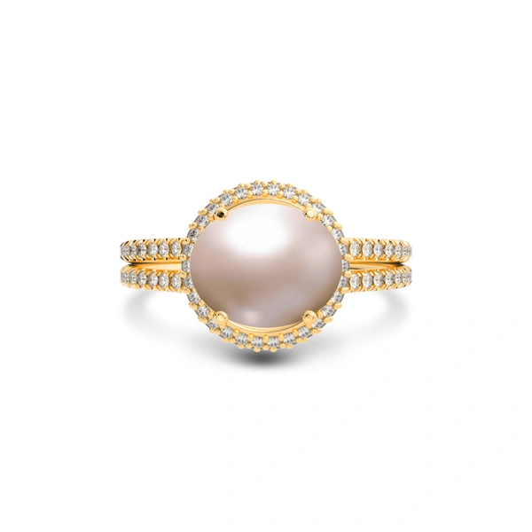 Pearl Panchdhatu Ring