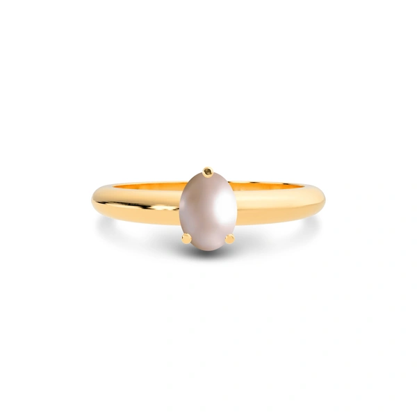 Pearl Panchdhatu Ring