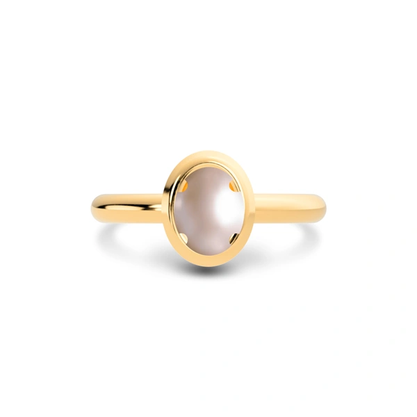 Pearl Panchdhatu Ring