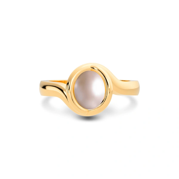 Pearl Panchdhatu Ring