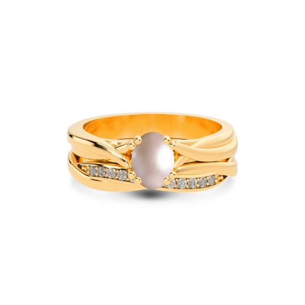 Pearl Panchdhatu Ring