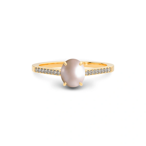 Pearl Panchdhatu Ring