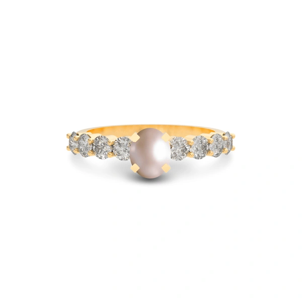 Pearl Panchdhatu Ring