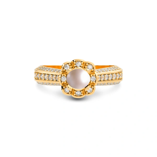 Pearl Panchdhatu Ring