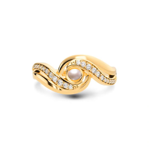Pearl Panchdhatu Ring