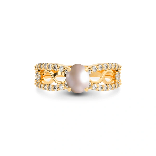 Pearl Panchdhatu Ring