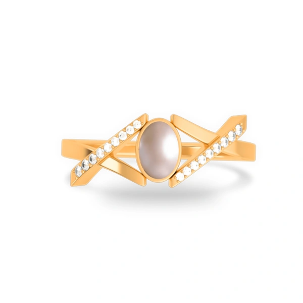 Pearl Panchdhatu Ring